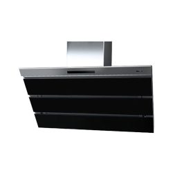 Wesco WHC virago 80 Dunstabzugshaube Abluft hinten mit Glas schwarz