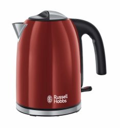 Russell Hobbs 20412-70 Flame Red - Wasserkocher (Rot/Edelstahl/Schwarz)