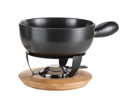 Koenig B02230 - Käsefondue Set (Schwarz/Braun)