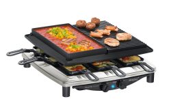 Steba RC 4 plus deluxe - Raclette (Schwarz/Silber)