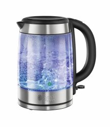 Russell Hobbs 21600-57 - Wasserkocher (Edelstahl/Schwarz/Transparent)