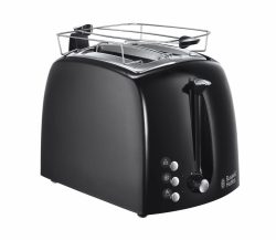 Russell Hobbs 22601-56 Textures Plus - Toaster (Schwarz)