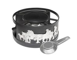 Heidi Cheese Line Appenzell - Fondue-Rechaud (Silber/Schwarz)