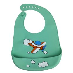 Baywell Baby Bib Adjustable Animal Picture Waterproof Saliva Dripping Bibs Soft Edible Silicone Saliva Towel Drooling Baby Scarf
