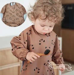 Waterproof the danish children dress baby bib eat super soft waterproof prevent dirty fed baby food silocona bavaglinoslabber