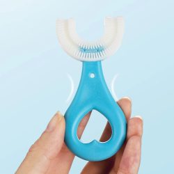 Drop Ship New Baby Toothbrush Children's Teeth Oral Care Cleaning Manual Brush Convenient and Simple Silicone Baby Toothbrush