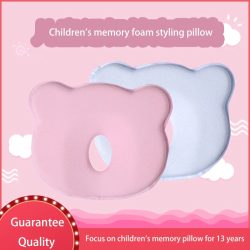 Newborn baby breathable shaping simple cartoon children's memory foam shaping pillow infant pillow skin-friendly breathable baby