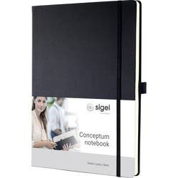 Sigel, Sigel Notizbuch CONCEPTUM® CO110 blanko Schwarz Anzahl der Blätter: 194 DIN A4