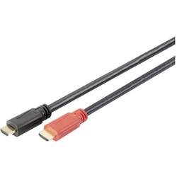 HDMI Anschlusskabel mit Verstärker [1x HDMI-Stecker - 1x HDMI-Stecker] 30 m Schwarz Digitus