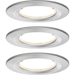 Paulmann Nova Bad-Einbauleuchte 3er Set LED EEK: A+ (A++ - E) LED 19.5 W IP44 Edelstahl (gebürstet)
