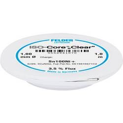 Felder Löttechnik ISO-Core Clear Sn100Ni+ Lötzinn Spule Sn99.25Cu0.7Ni0.05 1 mm
