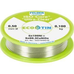 Felder Löttechnik ISO-Core Ultra-Clear Sn100Ni+ Lötzinn, bleifrei Spule Sn99.25Cu0.7Ni0.05 0.100 kg 0.50 mm