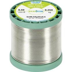 Felder Löttechnik ISO-Core Ultra Clear SAC305 Lötzinn Spule Sn96.5Ag3Cu0.5 0.250 kg 0.50 mm