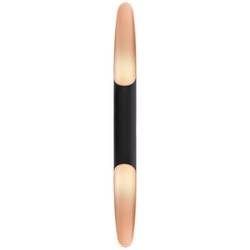 LED-Wandleuchte Apodis, 80cm roségold/schwarz