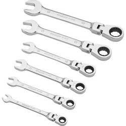 Ringmaulschlüssel-Set mit Ratsche, 6-teilig, Schraubenschlüssel