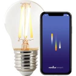 Nordlux Smart LED E27 Kugel Fadenlampe Klar 4.7W 600lm 360D - 822-865 Abstimmbares Weiß | Dimmbar
