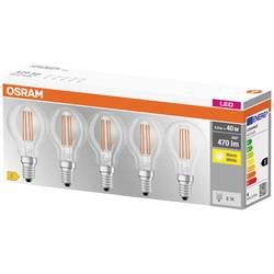 OSRAM LED EEK A++ (A++ - E) E14 Tropfenform 4 W = 40 W Warmweiß (Ø x L) 45 mm x 78 mm Filament 5 St.