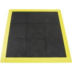 Arbeitsplatzbodenbelag mit geschlossener Oberfläche, Nitrilgummi 900 x 900 mm, schwarz