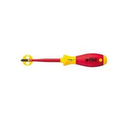VDE Plus/minus-Schraubendreher Wiha SoftFinish electric slimFix 3281 Größe SL/PZ 2 Klingenlänge: 100 mm