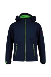 TROLLKIDS Softshell-Jacke KIDS TROLLFJORD in navy/light green in Gr. 98
