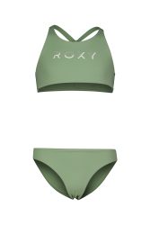 Solid Active Crop Mädchen Bikini