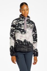 Helvetia? II Cropped Sherpa Half Snap Printed Damen Midlayer