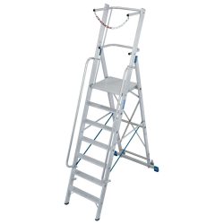 Krause Stabilo® Professional 127518 Aluminium Stufen-Stehleiter Arbeitshöhe (max.): 3.65 m Silber 21.5 kg