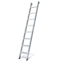 Krause 124418 Aluminium Anlegeleiter Arbeitshöhe (max.): 2.90 m Silber 4.2 kg