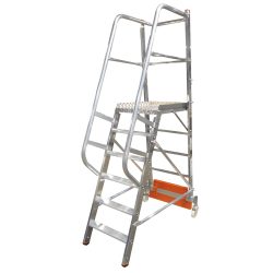 Krause 833013 Aluminium Podestleiter Arbeitshöhe (max.): 3.40 m Silber 38 kg