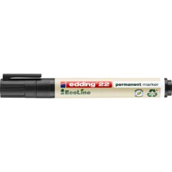 edding, Edding Permanentmarker edding 22 permanent marker EcoLine Schwarz wasserfest: Ja 4-22001