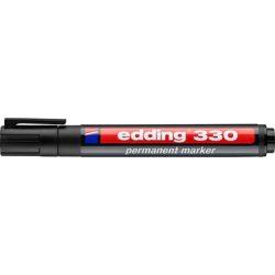 Edding Permanentmarker edding 330 Schwarz wasserfest: Ja 4-330001