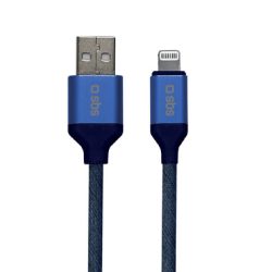 SBS, Lightning, USB-Ladekabel 2.0 - Lightning, Finish: Jeans, Produkte & Wohnen