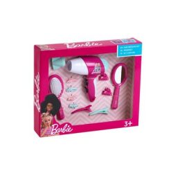 Theo Klein Barbie FRISIERSET mit Fön 8-teilig in pink