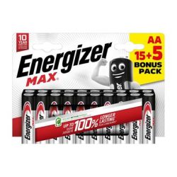 Energizer Max Mignon (AA)-Batterie Alkali-Mangan 1.5 V 20 St.