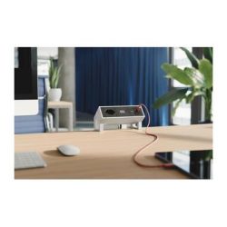Bachmann Tischsteckdosenleiste DESK2 1xT13 1xUSB C/C 45W 0.2m INOX
