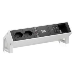 Bachmann Tischsteckdosenleiste DESK2 2xT13 1xUSB C/C 65W 1xCM weiss