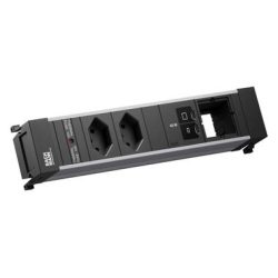 Bachmann Einbausteckerleiste POWER FRAME M 2xT13 1xUSB C/C 45W 1xCM
