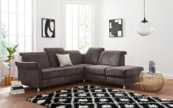 sit&more Ecksofa, inklusive Federkern, wahlweise mit Kopfteilverstellung, Bettfunktion und Stauraum