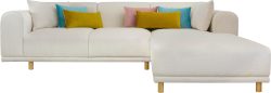 andas Ecksofa »Maroon«, in skandinavischem Design, mit losen Kissen