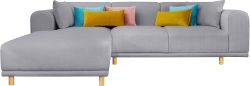 andas Ecksofa »Maroon«, in skandinavischem Design, mit losen Kissen