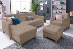 exxpo - sofa fashion Ecksofa, wahlweise mit Bettfunktion