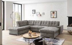 exxpo - sofa fashion Wohnlandschaft, (4 St.), 6x Kopfteilverstellung, Wahlweise mit Bettfunktion und Bettkasten