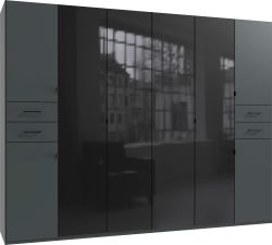Wimex Drehtürenschrank »Danzig«, mit Schubladen auf bequemer Höhe, mit Glastüren