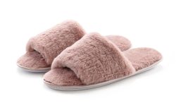 VIVANCE, Vivance Hausschuh, mit Fellimitat VEGAN