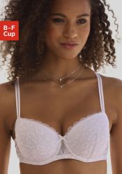 Vivance Schalen-BH, aus Spitze in Kussmund-Optik im modischen Balconnet-Schnitt, Dessous