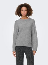ONLY Strickpullover »ONLRENE LIFE LS BUTTON O-NECK CC KNT«