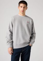 Levi's New Original small batwing logo sweatshirt in grey marl