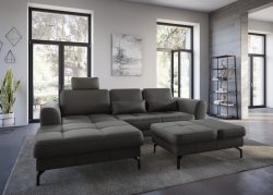 sit&more Ecksofa »Bendigo V«, inklusive Sitztiefenverstellung, Bodenfreiheit 15 cm, wahlweise in 2 unterschiedlichen Fussfarben