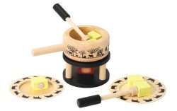 Spielba Lernspielzeug »Fondue Set mit Teller und Gabel«