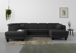 sit&more Wohnlandschaft »Bellucci«, inklusive Kopfteilverstellung und Federkern, wahlweise mit Bettfunktion und Bettkasten